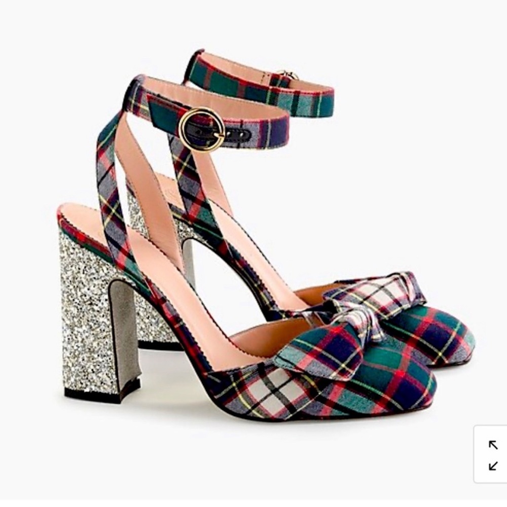 J Crew Plaid Heels